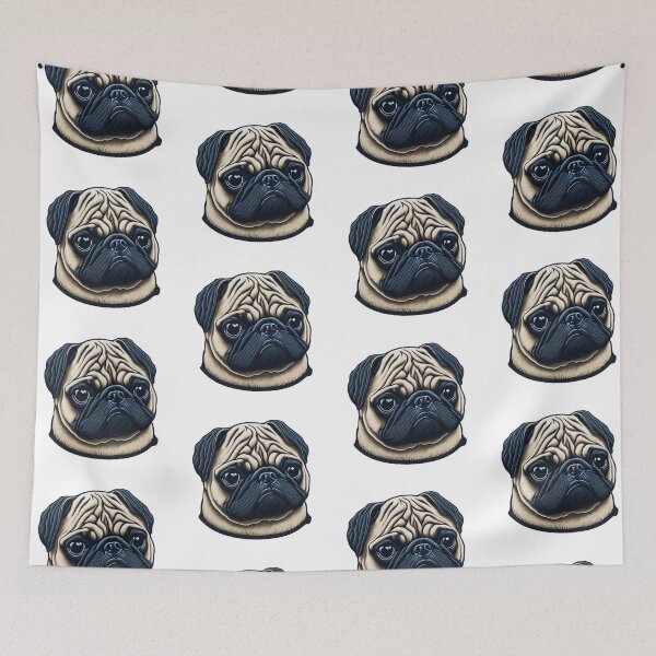Item preview, Realistic Vector Pug designed and sold by 5dward.