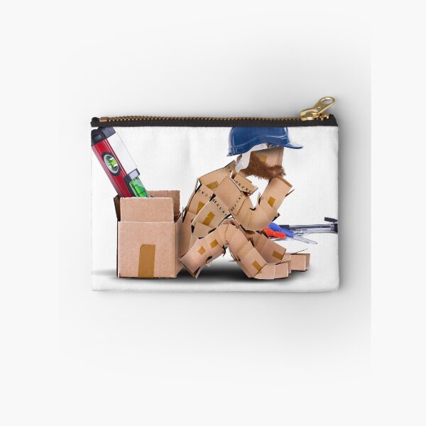 Item preview, Box character handyman character sat thinking designed and sold by simonbratt.