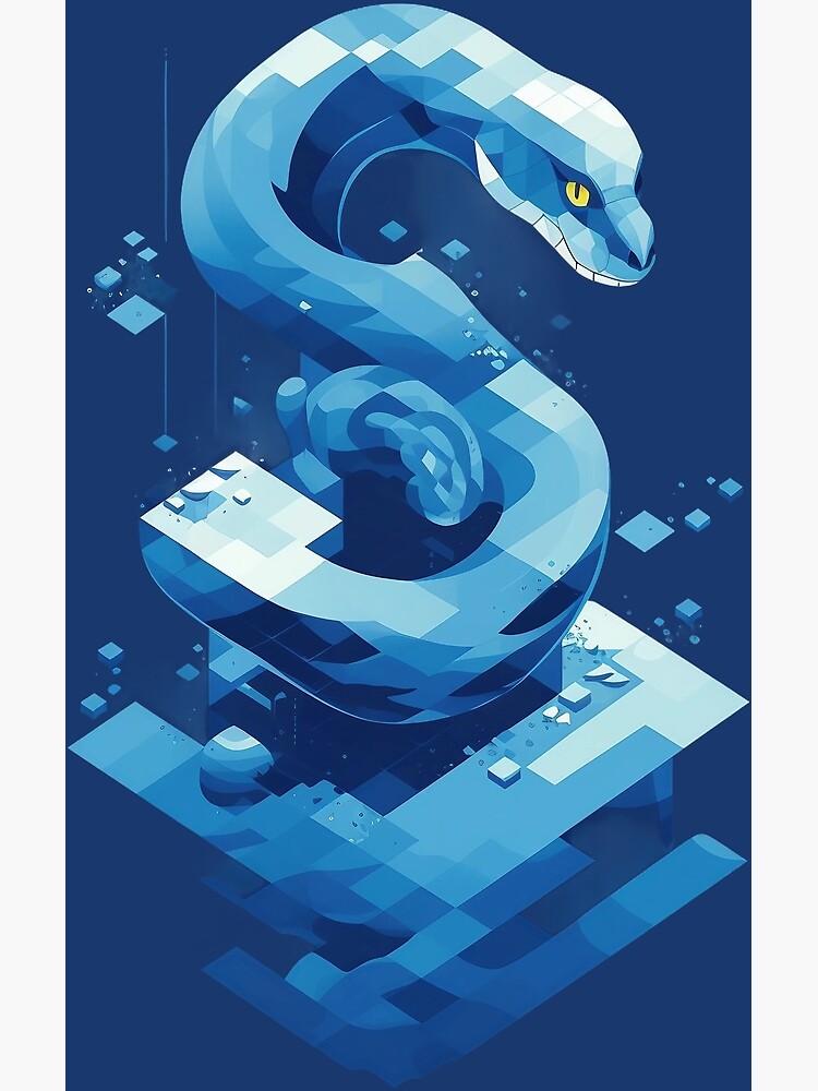 Google Snake Pixel Game Magnet for Sale by berrylemon