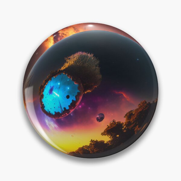 Item preview, Exoplanet Kepler-90Z sureal, fictional, colorful. designed and sold by ArtCreator2023.