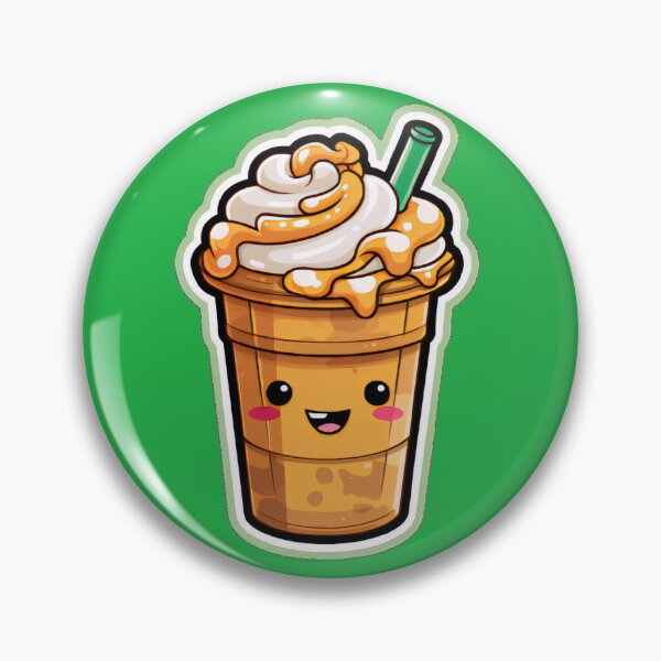 Item preview, Cute Kawaii Caramel Iced Coffee designed and sold by Aaron Arts.