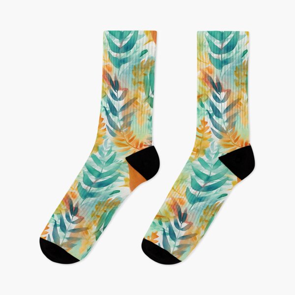 Item preview, Expressive Watercolor Tropical Leaves Floral Patterns designed and sold by Wonder Of Light.