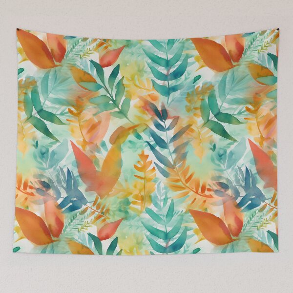 Item preview, Expressive Watercolor Tropical Leaves Floral Patterns designed and sold by Wonder Of Light.