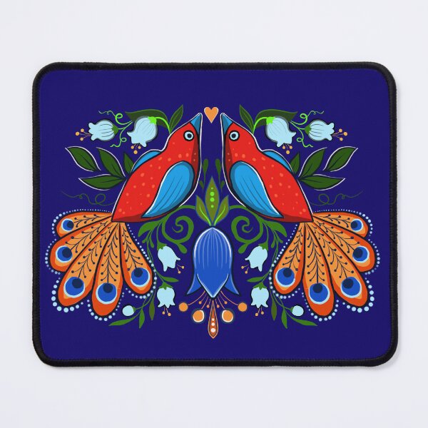 Item preview, folk birds and flowers, lilies of the valley designed and sold by Hennagirl.