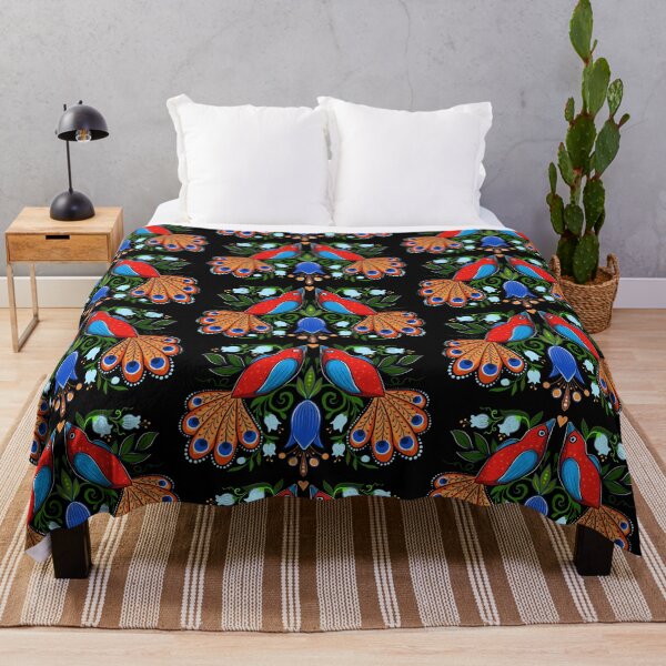 Item preview, folk birds and flowers, lilies of the valley designed and sold by Hennagirl.