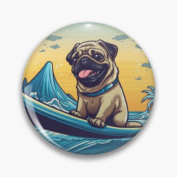 Item preview, Pug Surfer designed and sold by Dog Lover.