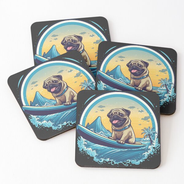 Item preview, Pug Surfer designed and sold by Dog Lover.