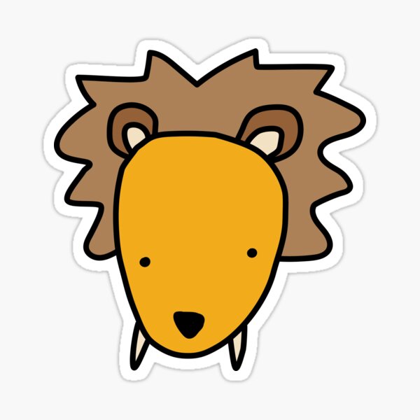 Roar into Style with Peter the Lion Merchandise Sticker