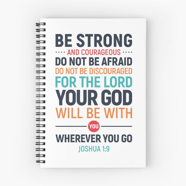 Item preview, Be strong and courageous, do not be afraid, Joshua 1:9 designed and sold by aenaonartwork.