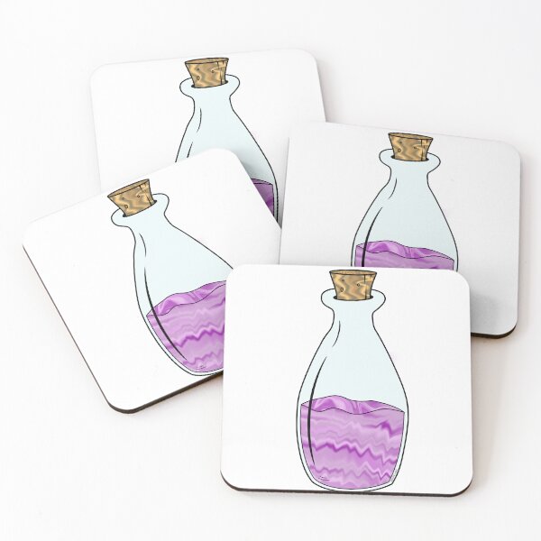 Item preview, Cute purple and pink potion bottle  designed and sold by merksucks.