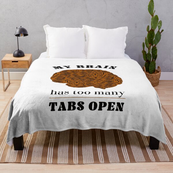 Item preview, My brain has too many tabs open tiger funny internet humor memes designed and sold by lesvalises.