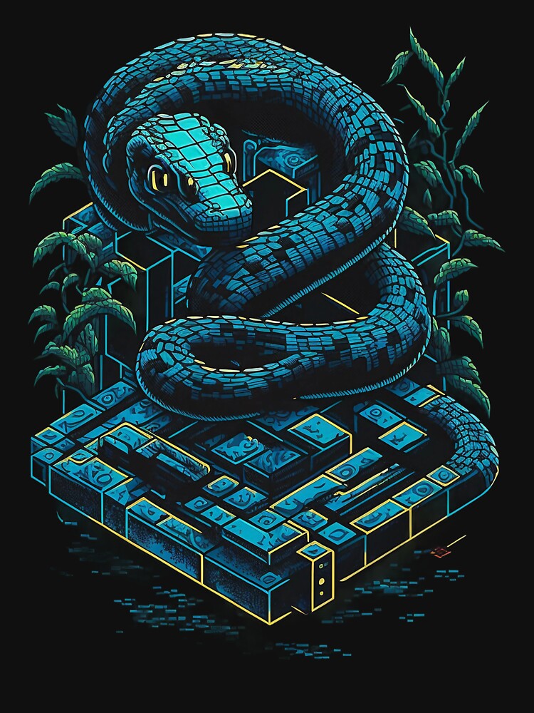 Google Snake Pixel Game Essential T-Shirt for Sale by berrylemon