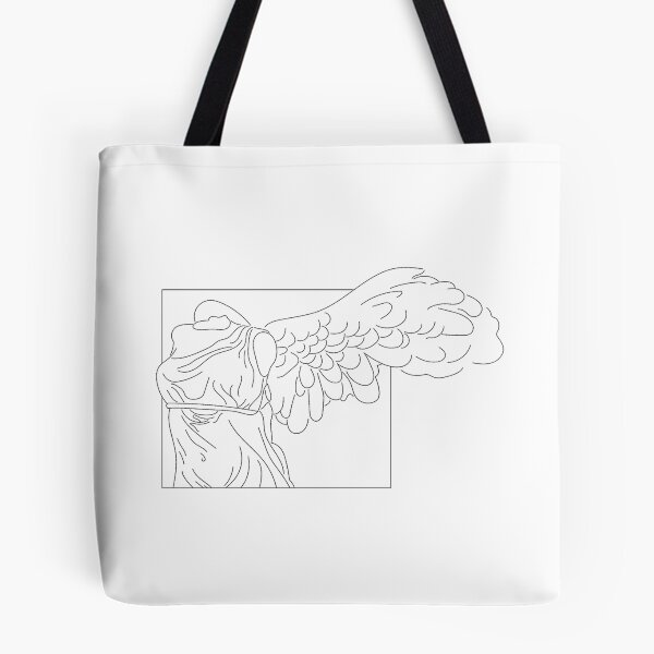 Item preview, Winged Victory of Samothrace - Black Outline designed and sold by wudesignscom.