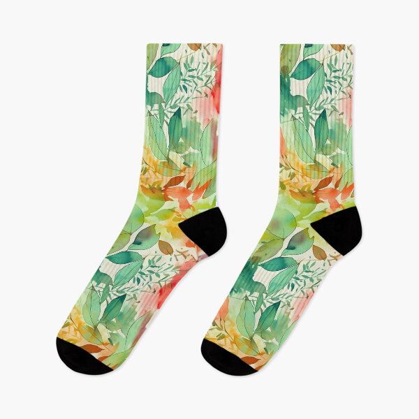 Item preview, Expressive Watercolor Tropical Leaves Floral Patterns designed and sold by Wonder Of Light.