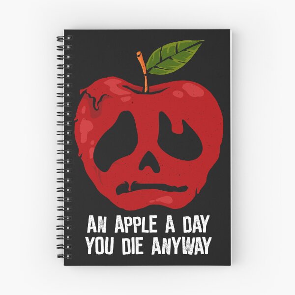 Item preview, Apple a day you die anyway - funny saying designed and sold by ChrisFeil.