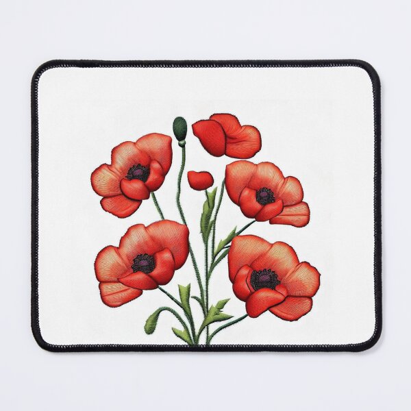 Item preview, Embroidered Poppies designed and sold by FlowFlex.