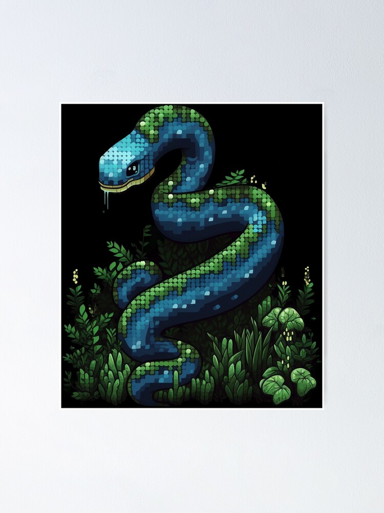 Google Snake Pixel Game Poster for Sale by berrylemon