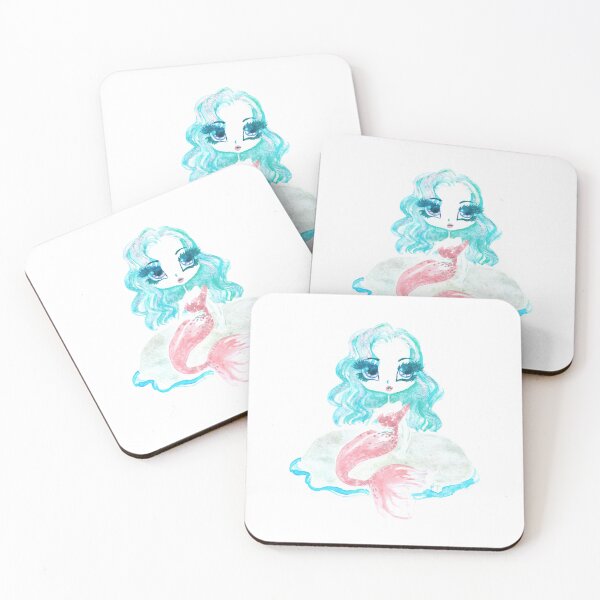 Item preview, Darling It's Better Pink Tailed Mermaid designed and sold by Praline Creative.