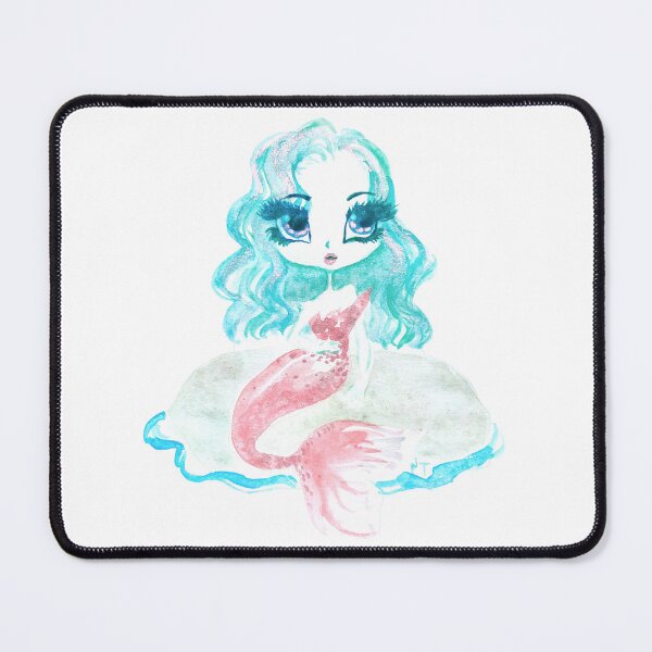 Item preview, Darling It's Better Pink Tailed Mermaid designed and sold by Praline Creative.