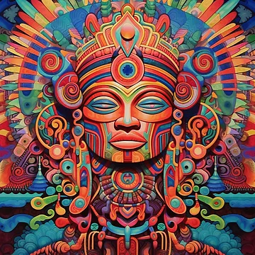 Artwork thumbnail, Abstract Aztec Patterns by Desfix