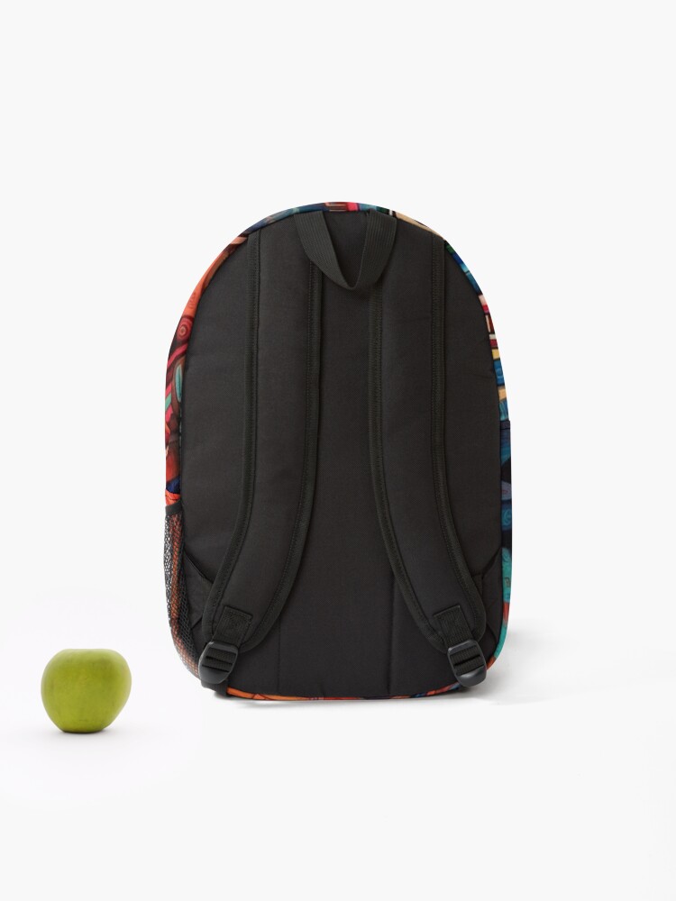Thumbnail 2 of 3, Backpack, Abstract Aztec Patterns designed and sold by Desfix.