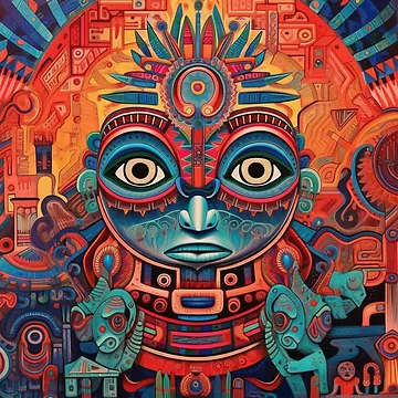Artwork thumbnail, Abstract Aztec Patterns by Desfix