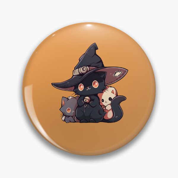 Item preview, Happy Witches Cat Familiar cuteAF designed and sold by CuteAFdesigns.