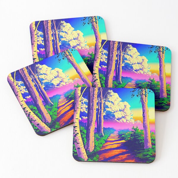 Item preview, Late Afternoon on Aspen Trail Pop Art Landscape designed and sold by LaRoach Digital Arts.