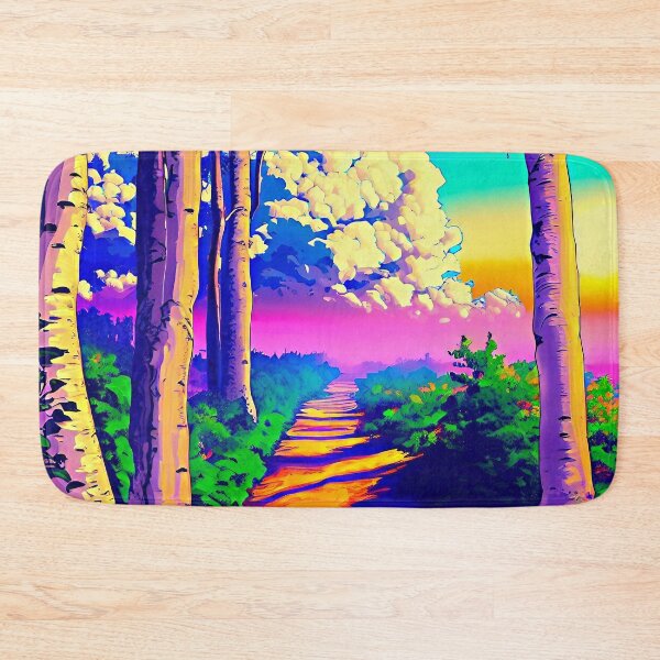 Item preview, Late Afternoon on Aspen Trail Pop Art Landscape designed and sold by LaRoach Digital Arts.