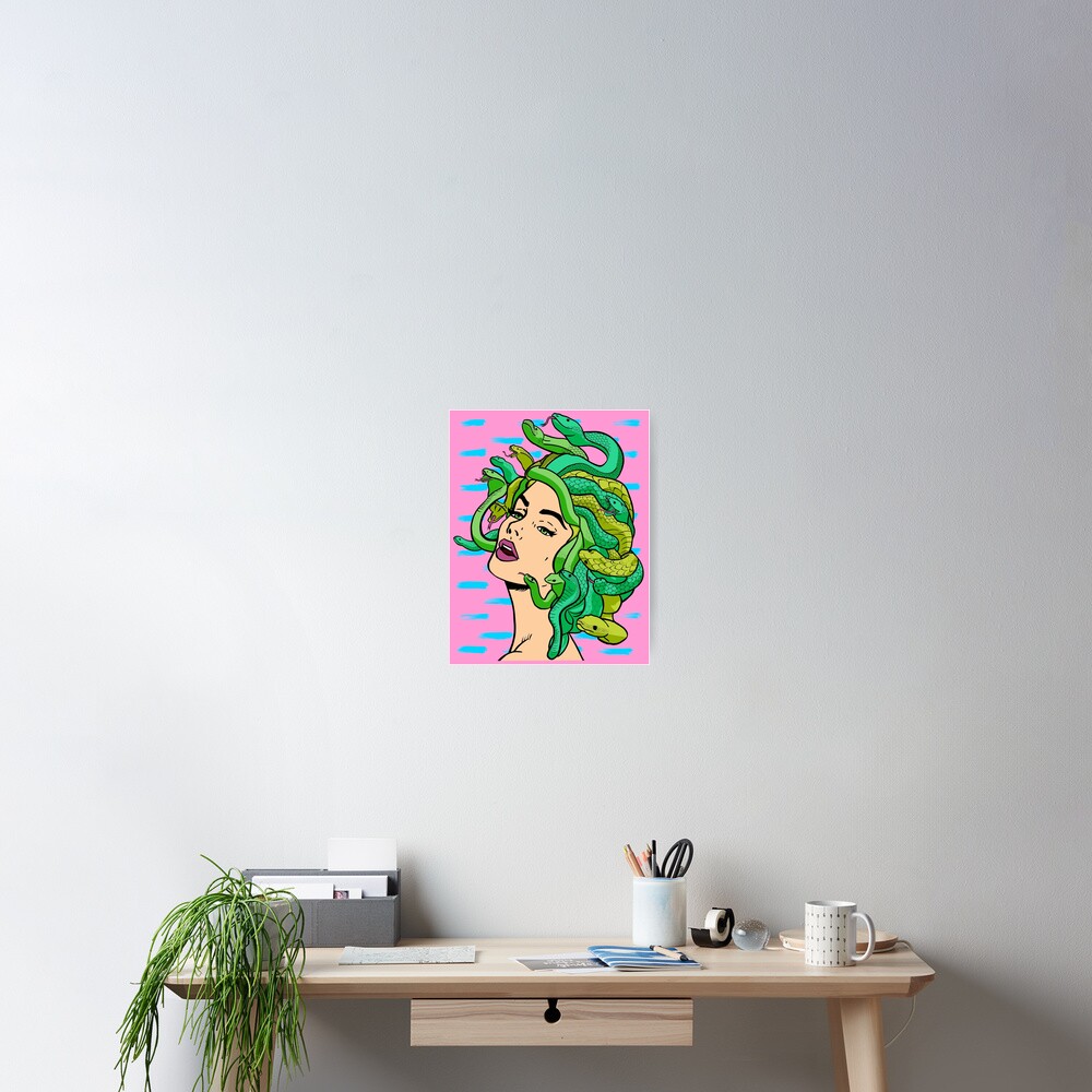 Pop art, カラフルな絵、Medusamiのart Pop art, カラフルな絵、Medusamiのart Modern medusa art pop
