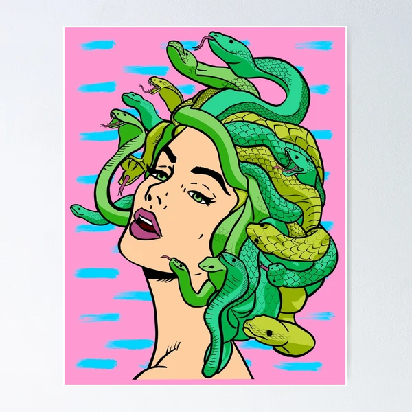 Pop art, カラフルな絵、Medusamiのart fposter,small,wall_texture,