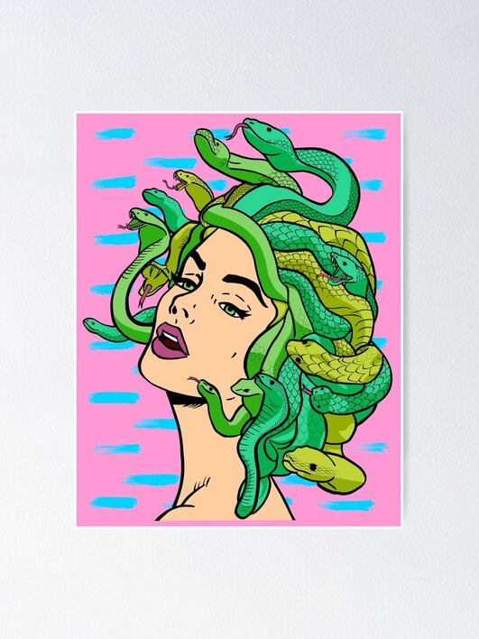 Pop art, カラフルな絵、Medusamiのart fposter,x_small,wall_texture,