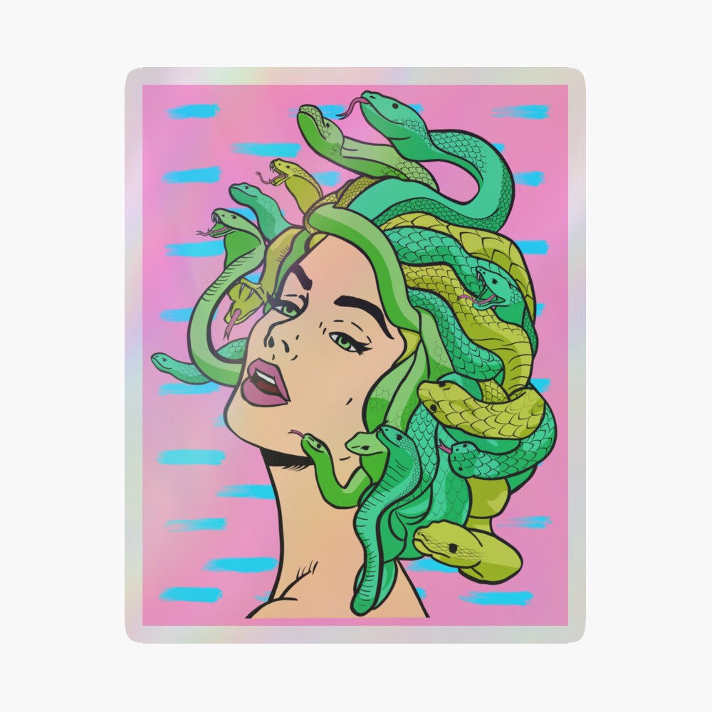 Pop Art Medusa - Designs By Nimros - Digital Art & AI