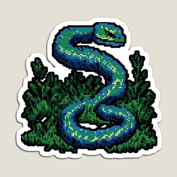 Google Snake Pixel Game Magnet for Sale by berrylemon