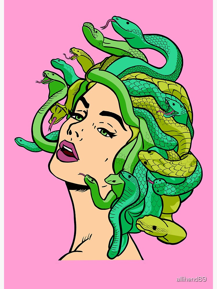 Pop art psychedelic medusa tattoo concept | Premium AI
