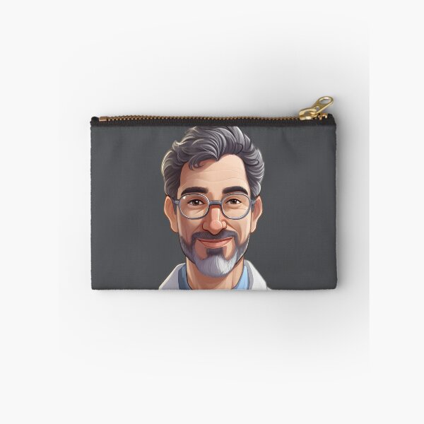 Item preview, Cartoon Style Portrait - Man Doctor/Scientist/Lab Worker/Chemist designed and sold by Radibor78.