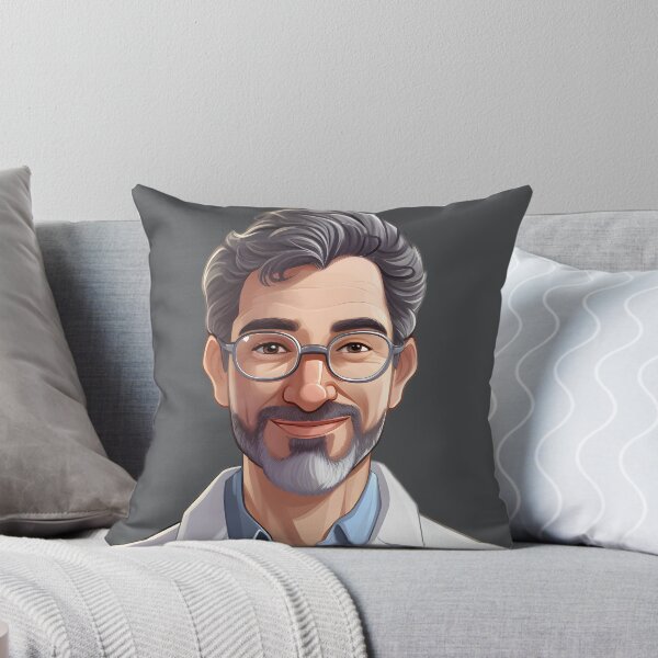 Item preview, Cartoon Style Portrait - Man Doctor/Scientist/Lab Worker/Chemist designed and sold by Radibor78.