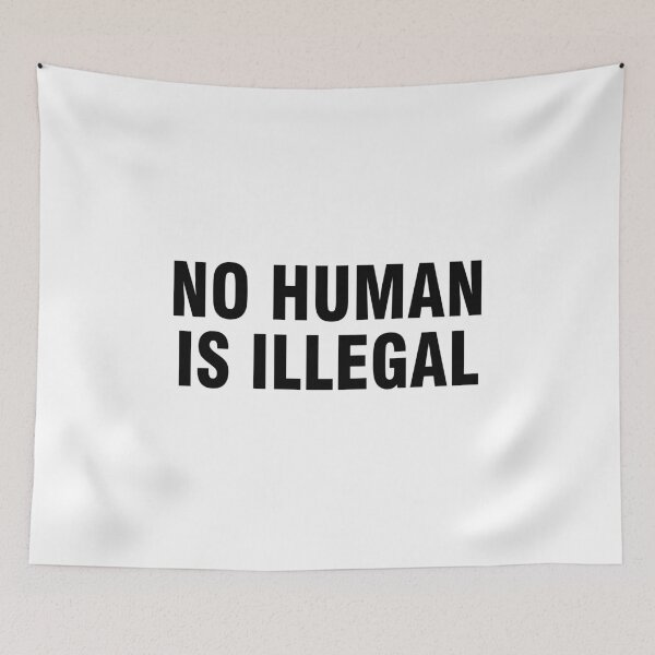 Item preview, No human is illegal designed and sold by allthetees.