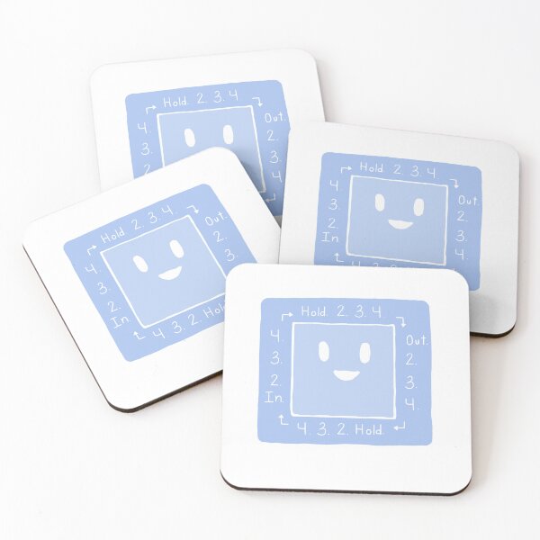 Item preview, Box Breathing - Light Blue designed and sold by TheLostDoodler.