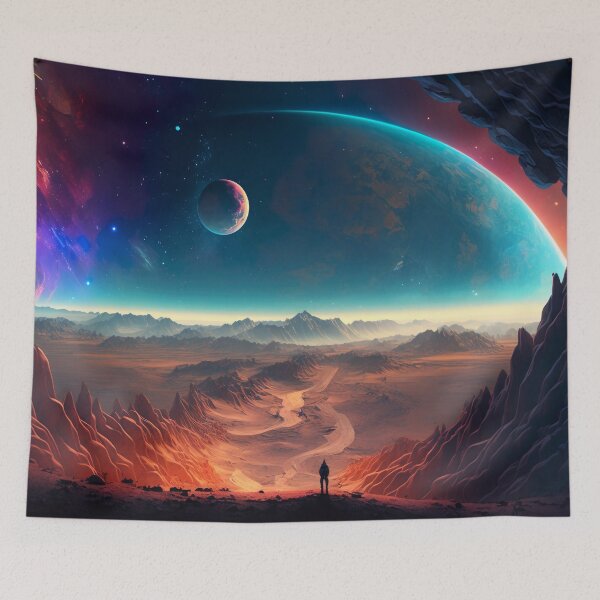 Item preview, View into space - science fiction designed and sold by unknown-places.