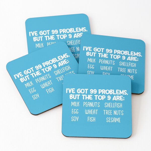 Item preview, Big 9 Allergens - Food Allergy Awareness designed and sold by Hear4theEars.
