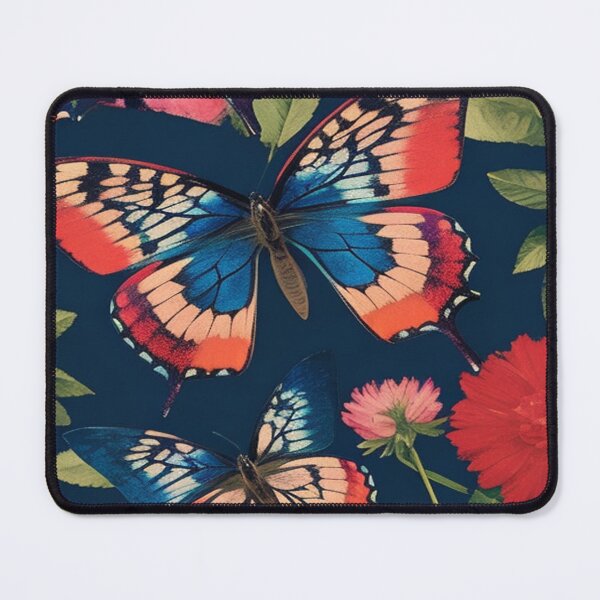 Item preview, Fluttering Beauty: Colorful Butterfly Amidst Vibrant Flowers designed and sold by Angelle55.