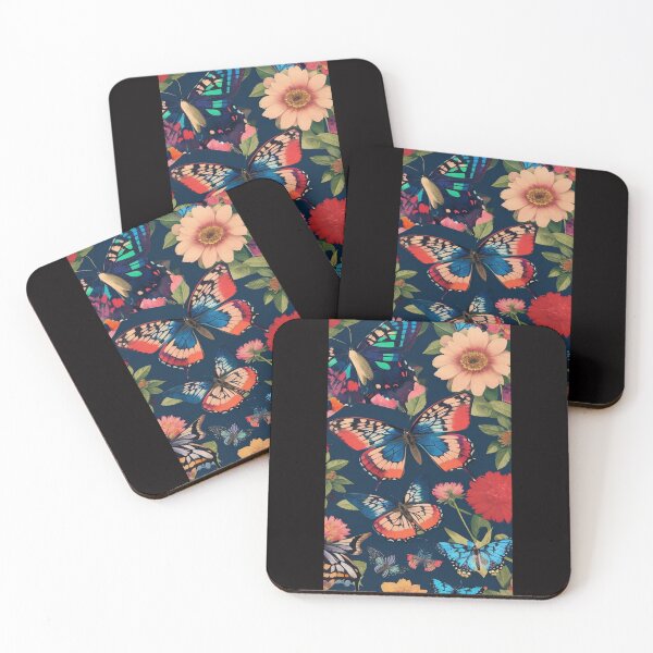 Item preview, Fluttering Beauty: Colorful Butterfly Amidst Vibrant Flowers designed and sold by Angelle55.