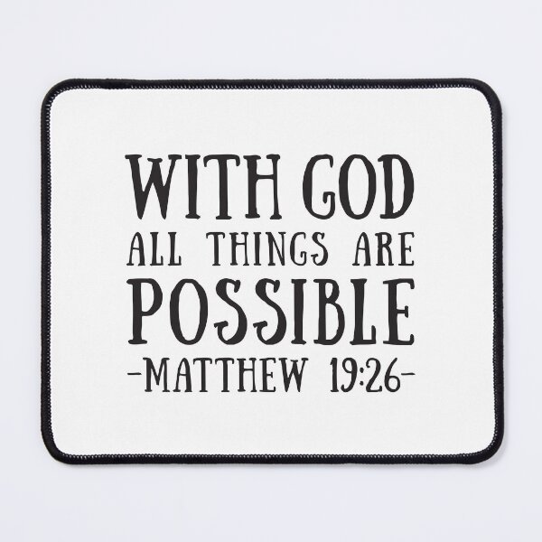 Item preview, With God all things are possible, Matthew 19:26 designed and sold by aenaonartwork.