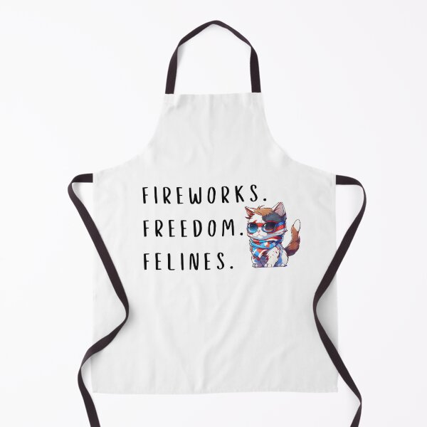 Item preview, Fireworks, Freedom, Felines Fourth of July Cat designed and sold by CKHorizonDesign.