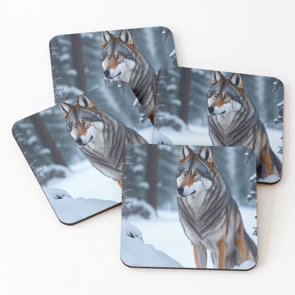 Item preview, A Wolf in the Snow designed and sold by artwealllove.