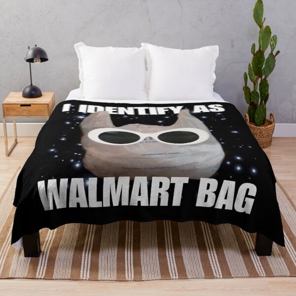 Item preview, I Identify As Walmart Bag - Funny Meme - Absurd Humor designed and sold by StylishPlatypus.