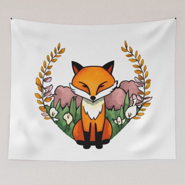 Item preview, Fox in the garden designed and sold by notavabird.