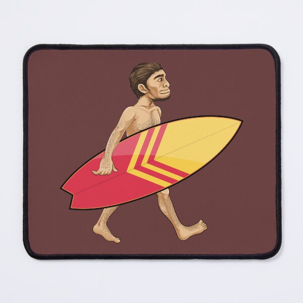 Item preview, Caveman evolution with surfboard  designed and sold by Donutlovers.