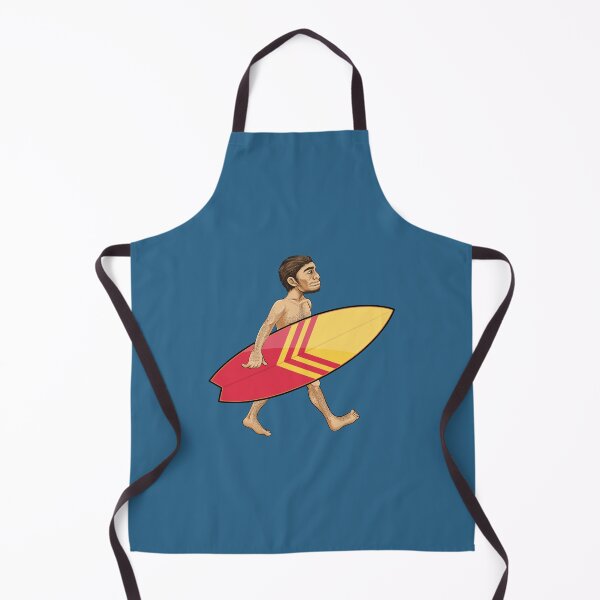 Item preview, Caveman evolution with surfboard  designed and sold by Donutlovers.